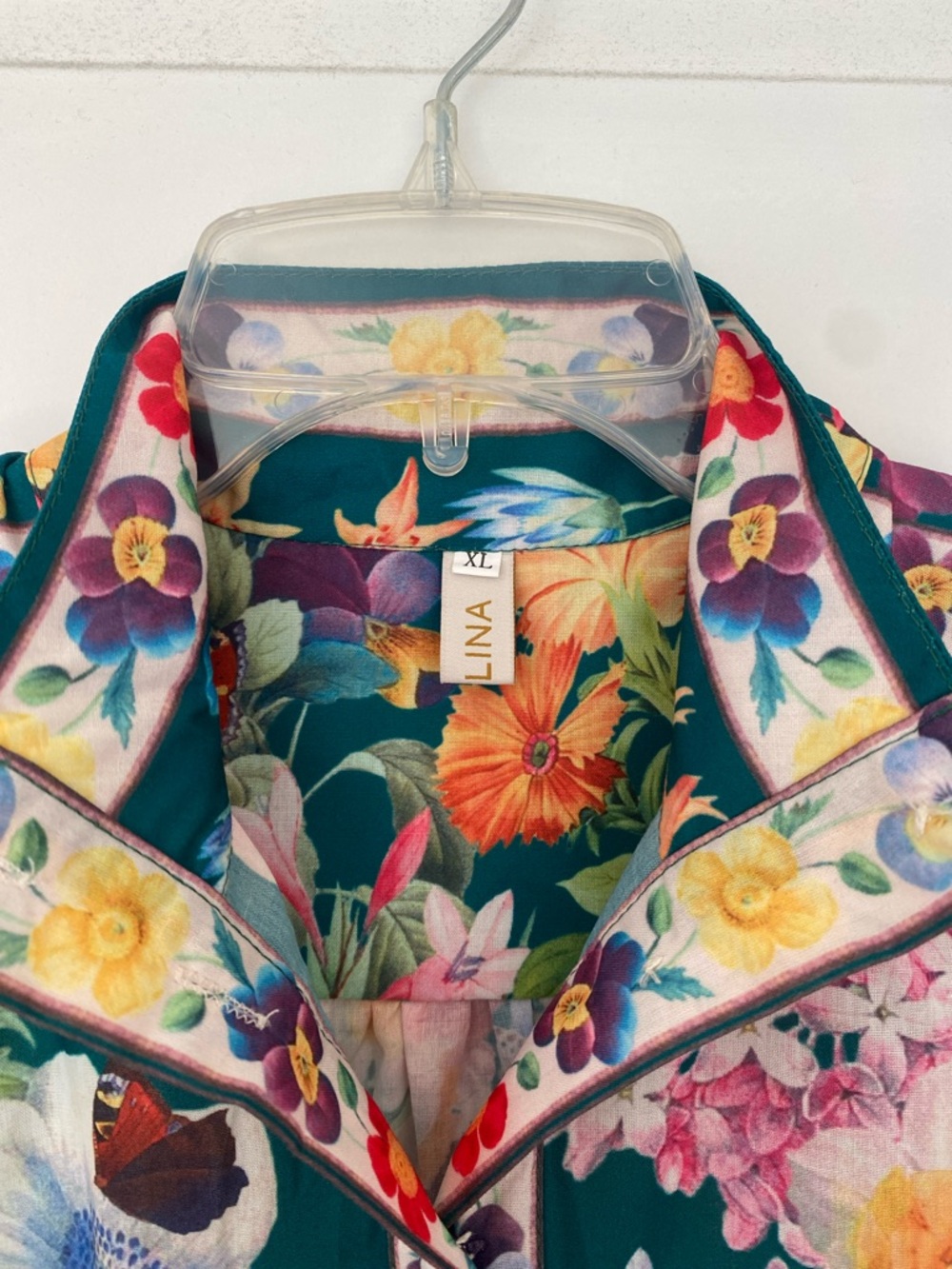 Floral Multi-Color Long Sleeve Maxi Dress - Picture 7 of 10